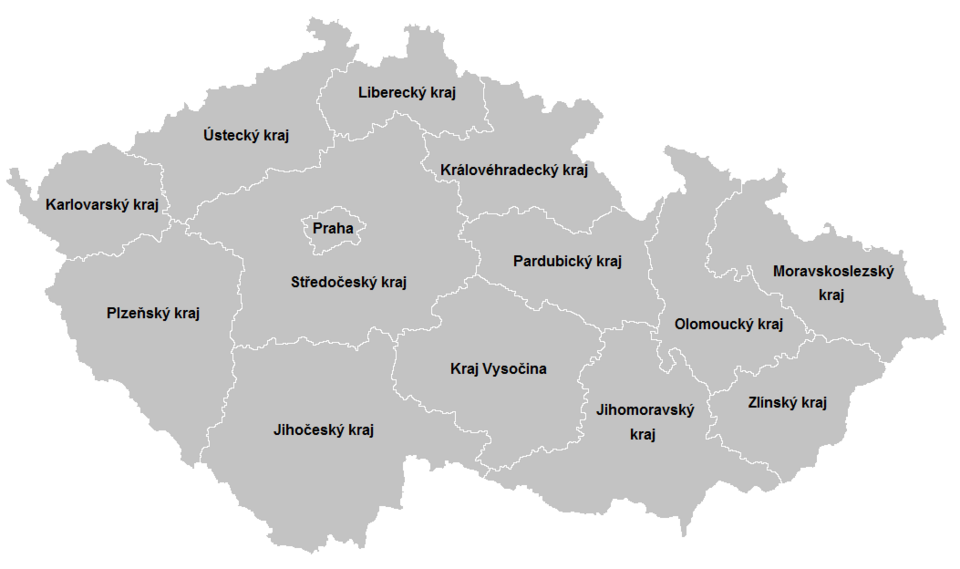 Mapa České republiky